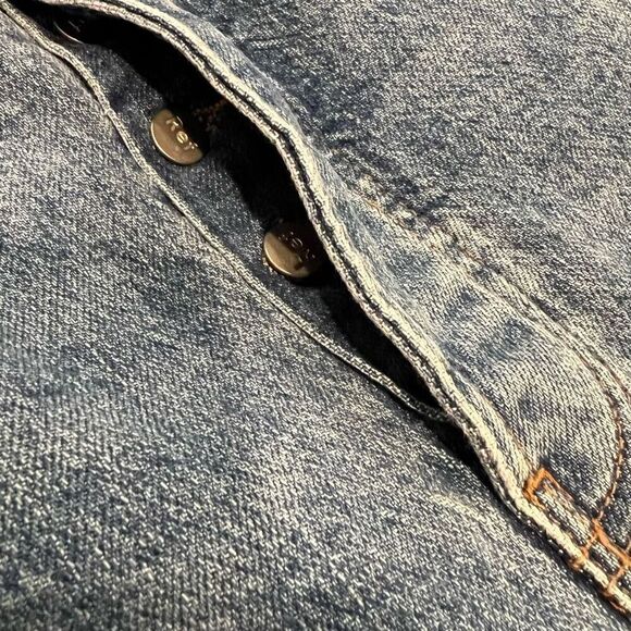 Reformation Serena High Crop Skinny Raw Hem Jeans in Augusta Size 26 - Picture 3 of 6